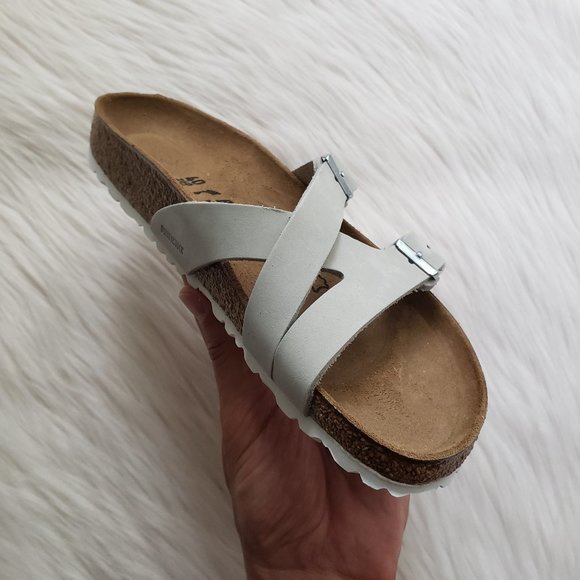 Birkenstock Yao Balance Slides Mineral Nubuck 40EU - Picture 4 of 10